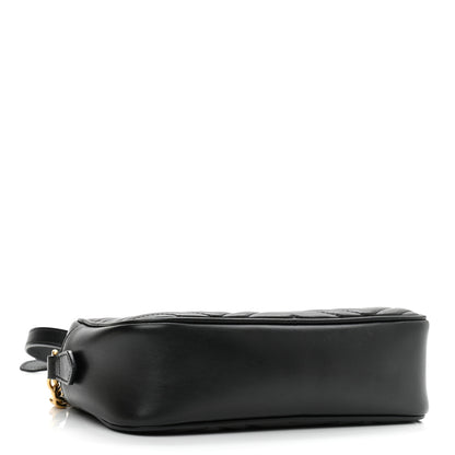Gucci Calfskin Matelasse Small GG Marmont Chain Shoulder Bag Black 4 of 11