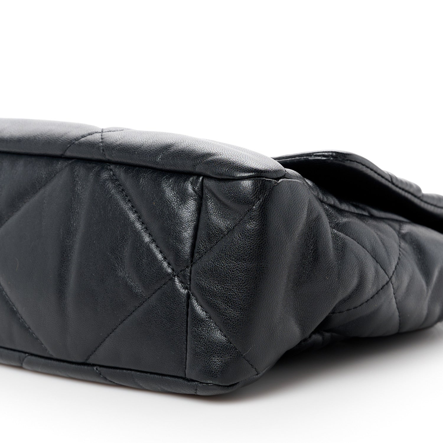 Chanel Lambskin Quilted Large Chanel 19 Flap Black 10 of 11