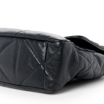 Chanel Lambskin Quilted Large Chanel 19 Flap Black 10 of 11