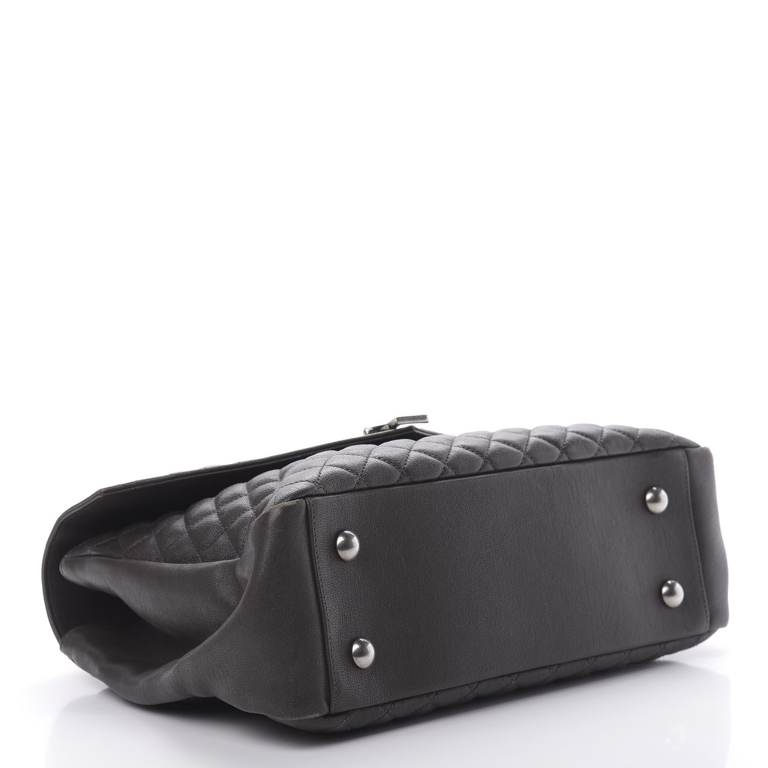 Saint Laurent Sheepskin Tri-quilt Monogram Large College Satchel Asphalt 4 of 18