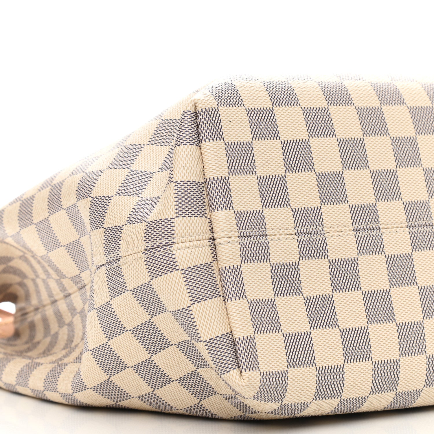 Louis Vuitton Damier Azur Graceful MM Rose Ballerine 8 of 9
