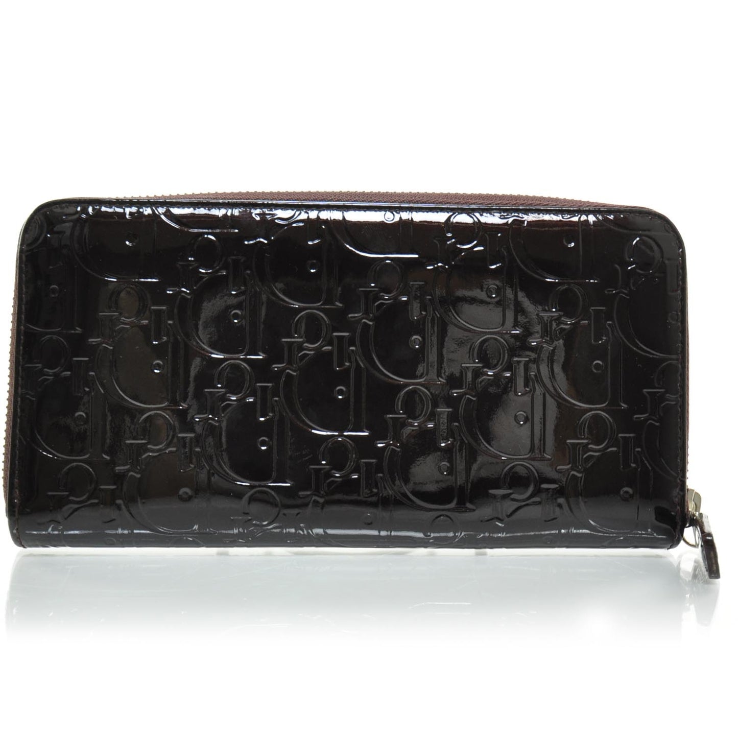 Patent Ultimate Zip Around Wallet Bordeaux