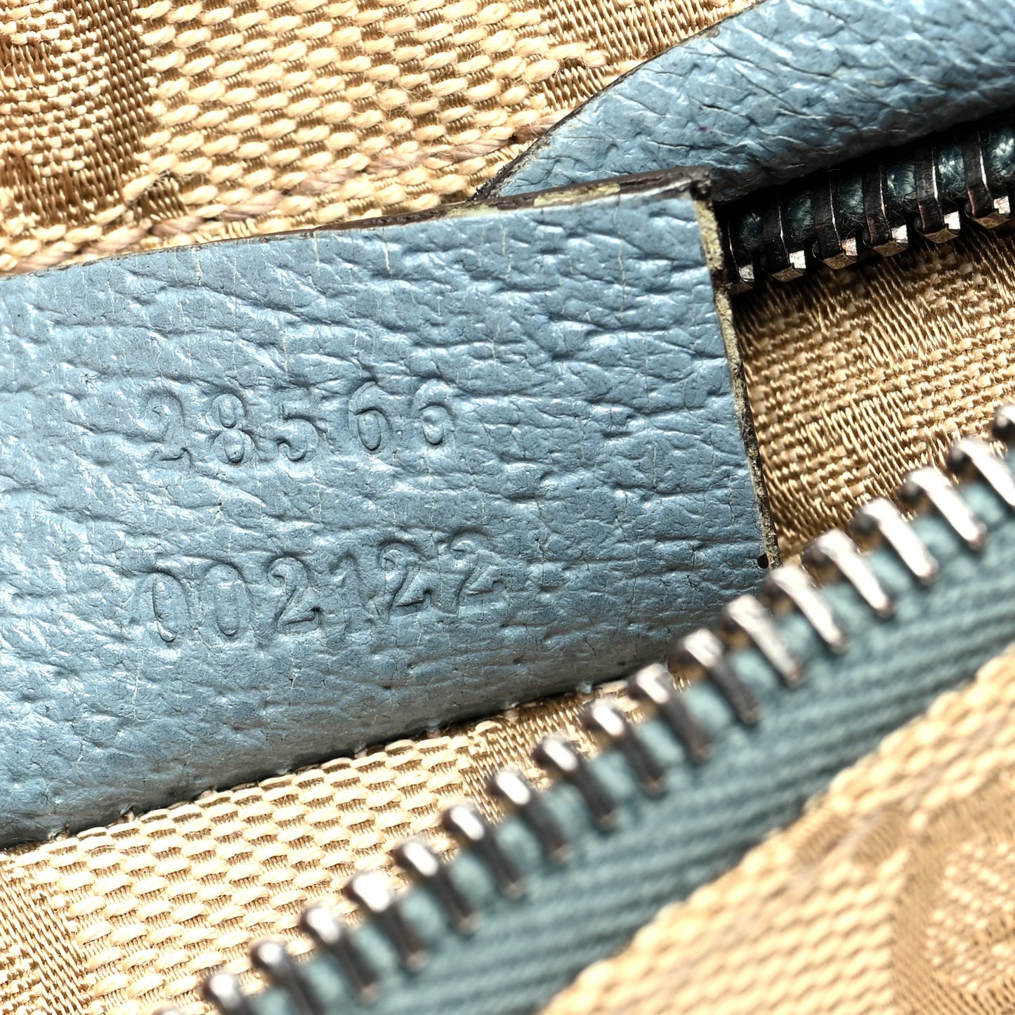 GG Monogram Web Double Pocket Belt Bag Blue