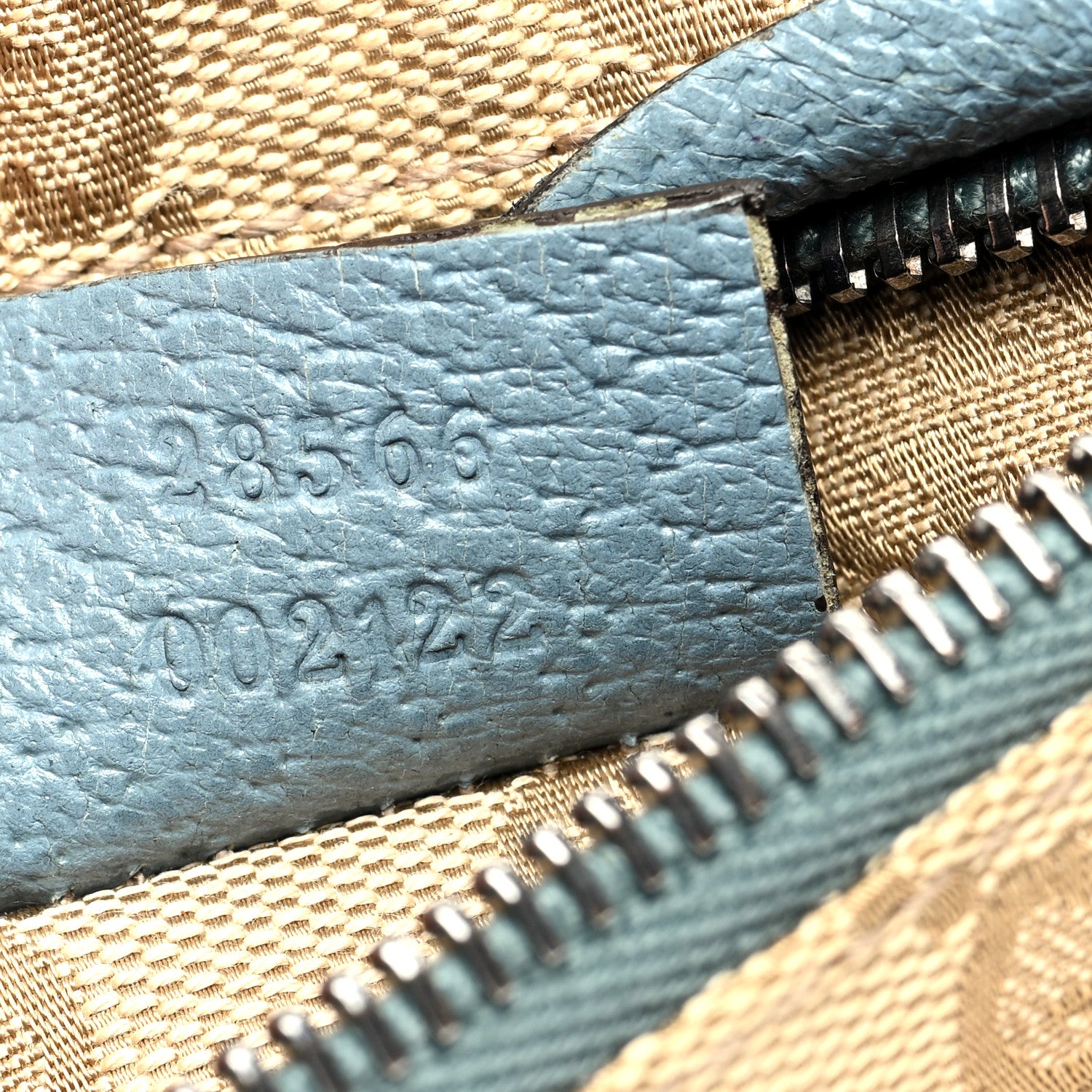 Gucci GG Monogram Web Double Pocket Belt Bag Blue 8 of 11