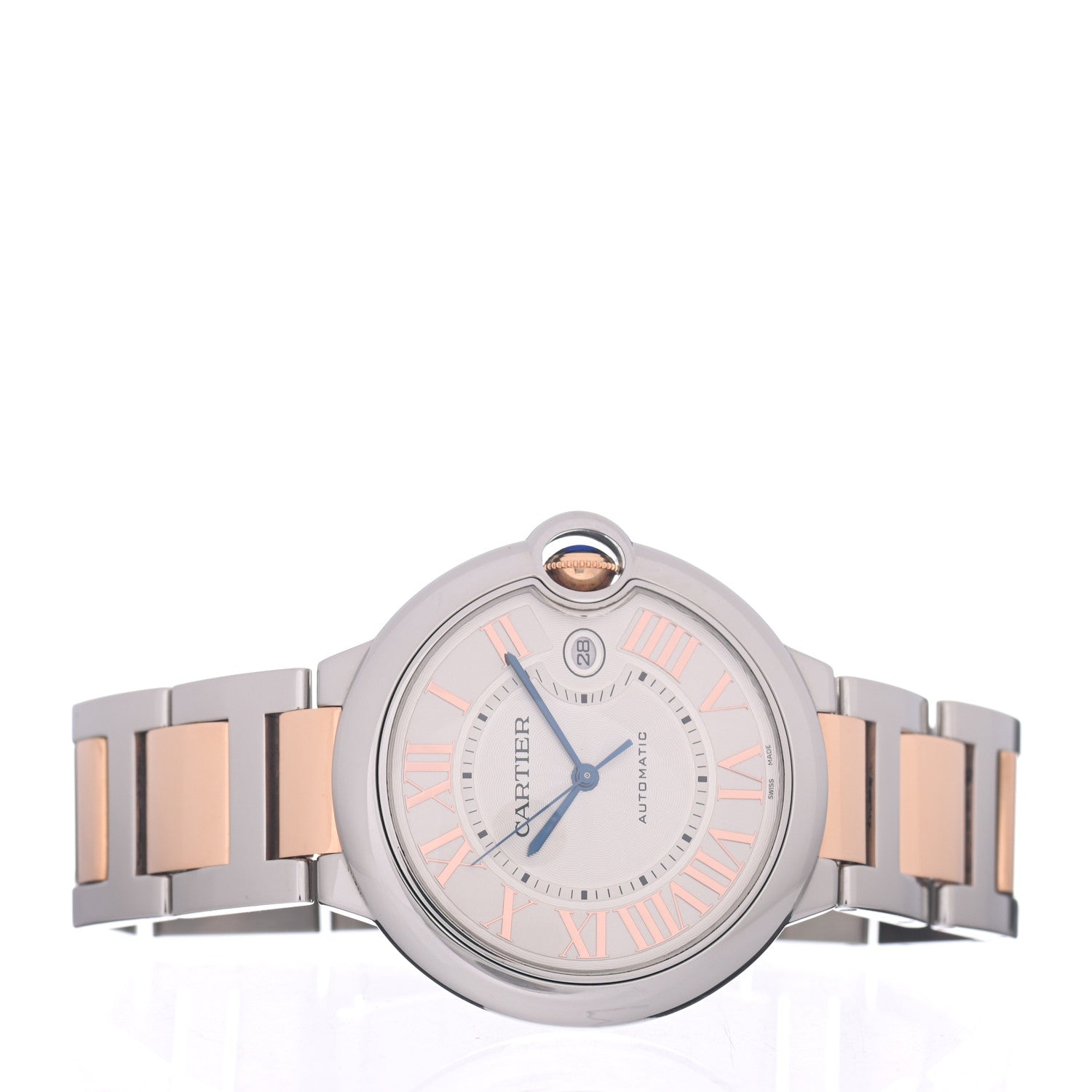 Cartier Stainless Steel 18K Pink Gold 42mm Ballon Bleu De Cartier Automatic Watch 2 of 5