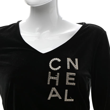 Chanel Crystal Cha-Nel Logo Brooch Set Gold 2 of 4