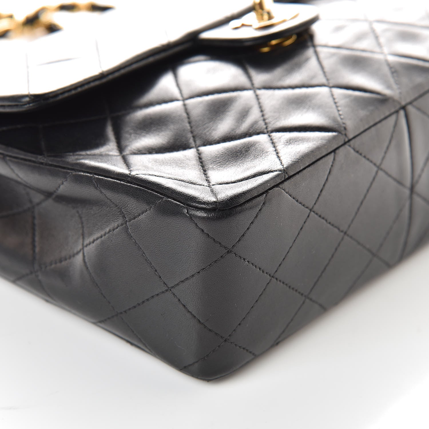 Chanel Lambskin Quilted Mini Square Flap Black 8 of 10