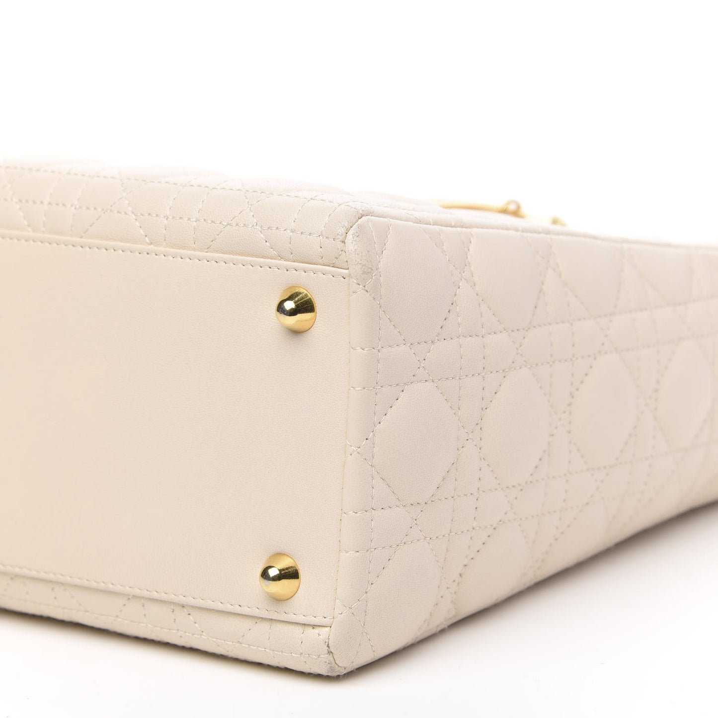 Lambskin Cannage Large Lady Dior Light Beige
