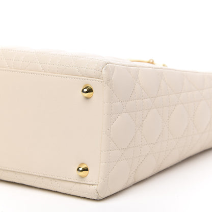 Christian Dior Lambskin Cannage Large Lady Dior Light Beige 8 of 11