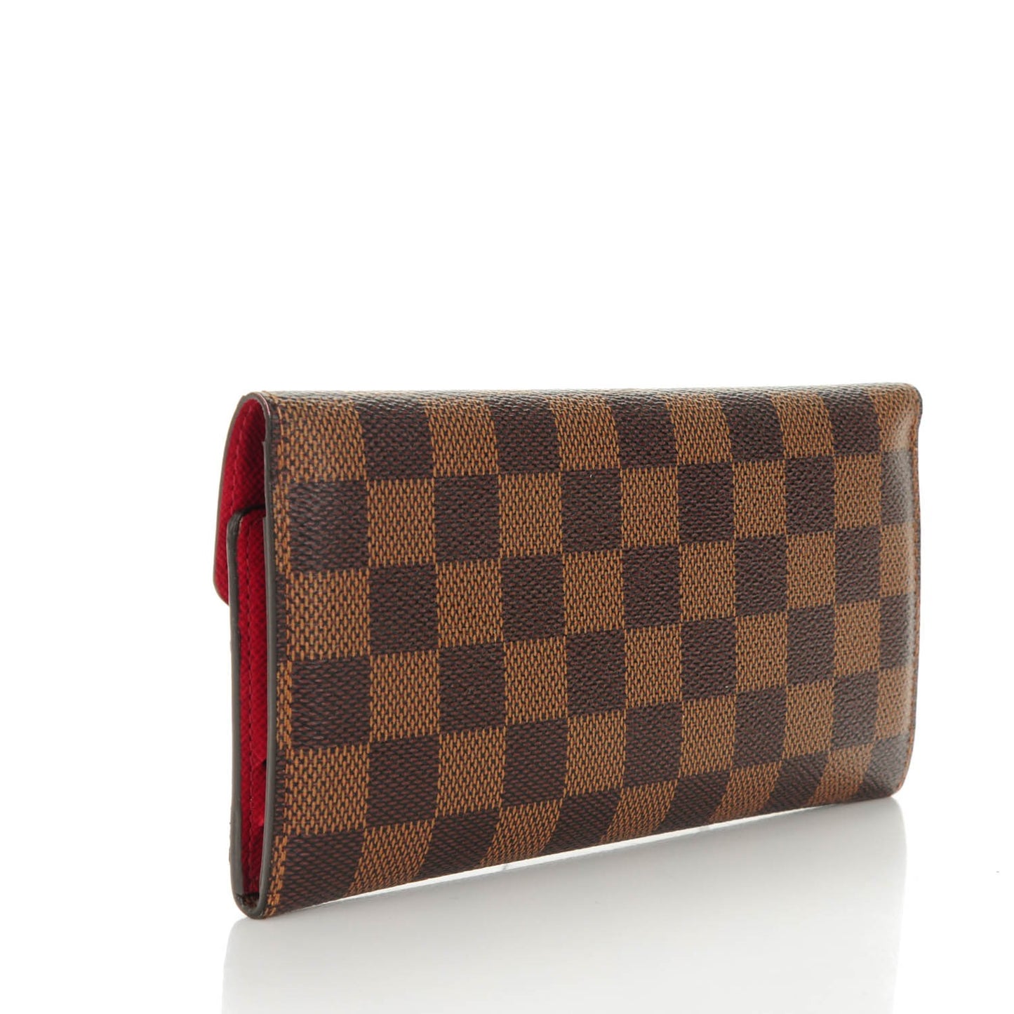 Damier Ebene Josephine Wallet Red