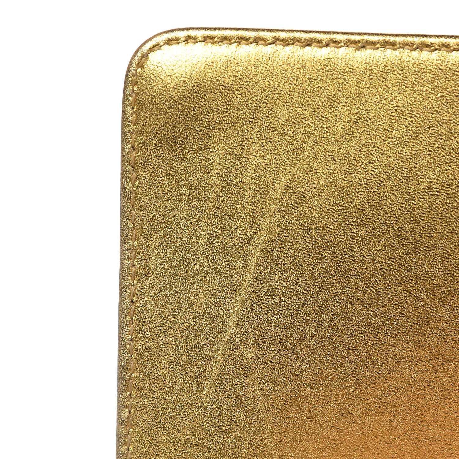 Chanel Metallic Patent Calfskin Quilted Small Boy Flap Gold 9 of 11