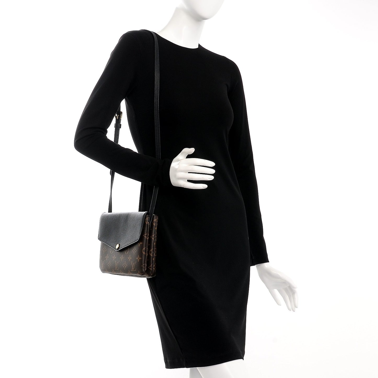 Monogram Twice Pochette Black