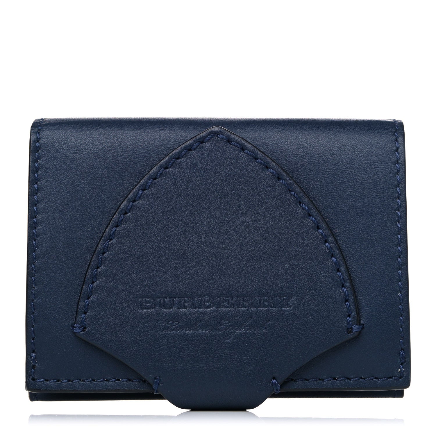 Burberry Calfskin Harlow Bifold Wallet Indigo 1 of 11