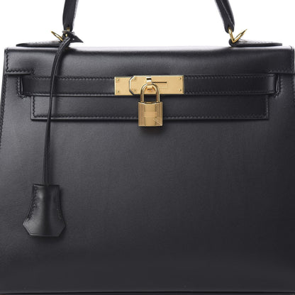 Hermes Tadelakt Kelly Sellier 28 Black 8 of 11
