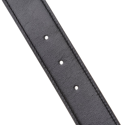 Hermes Box Togo 32mm Au Carre H Belt 80 Black Chocolate 6 of 7