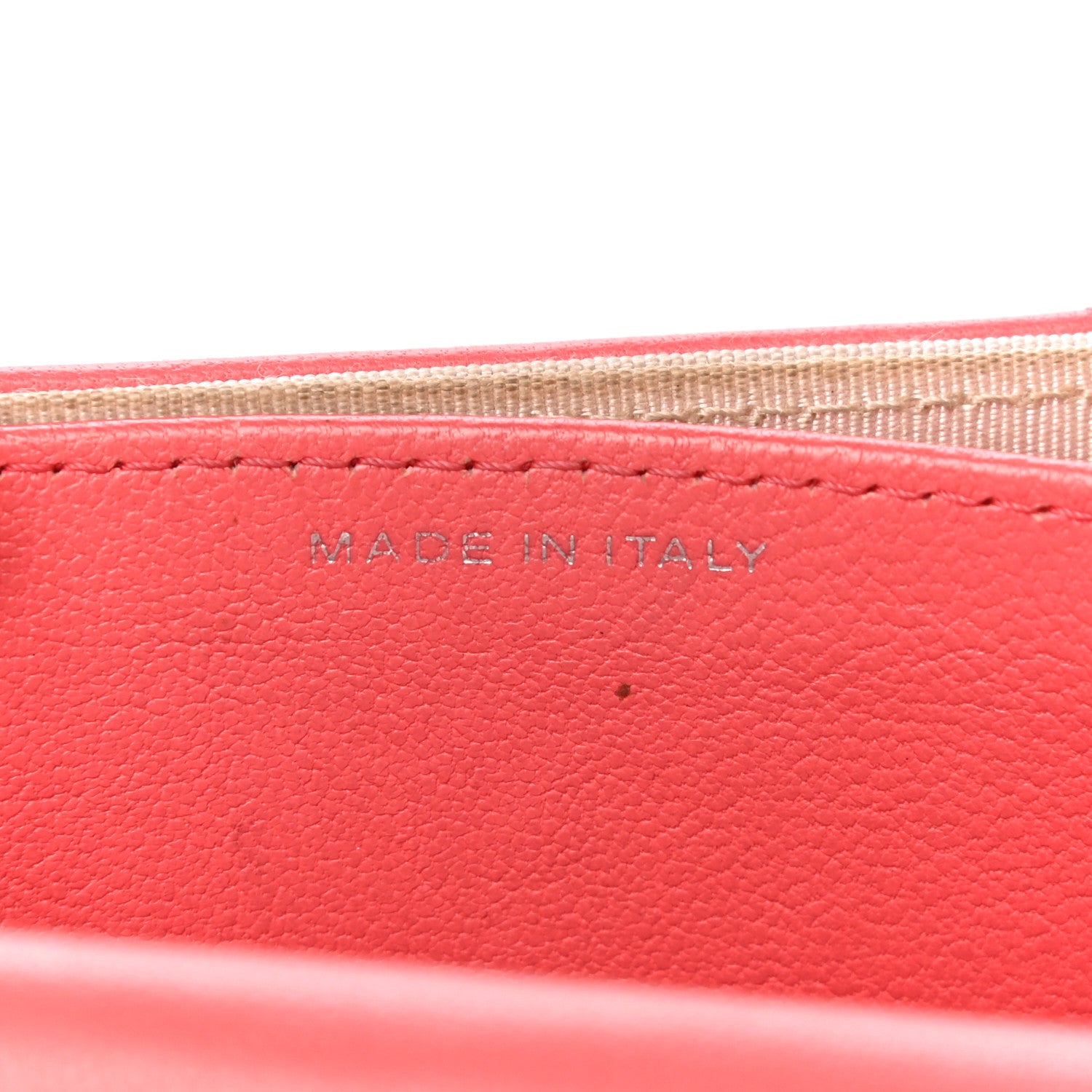 Chanel Lambskin Chevron Quilted Card Holder Pink 7 of 19