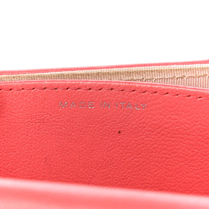 Chanel Lambskin Chevron Quilted Card Holder Pink 7 of 19