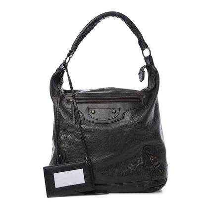Balenciaga Agneau Classic Hardware Day Hobo Anthracite 1 of 7