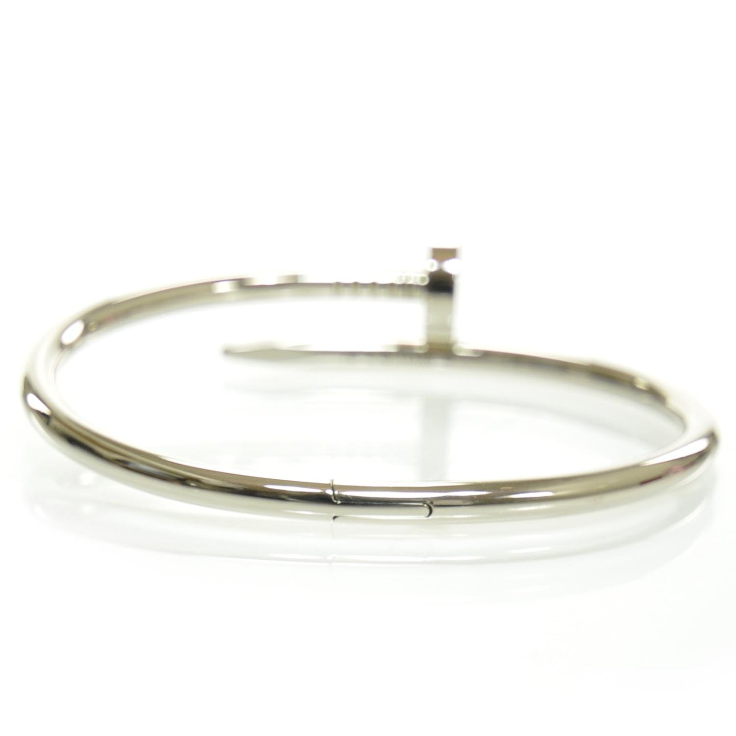 18k White Gold Juste un Clou Bracelet Size 16
