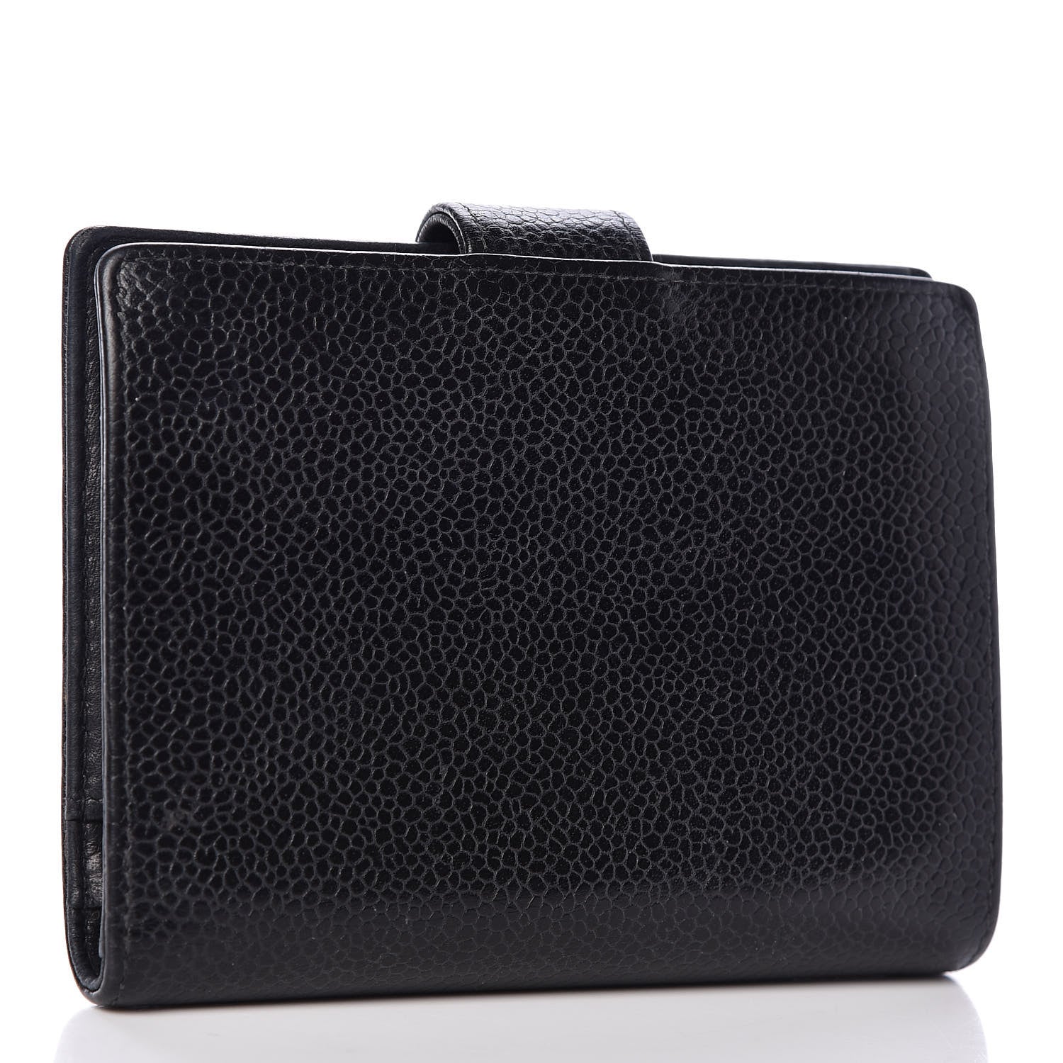 Chanel Caviar Timeless CC Compact French Wallet Black 3 of 15