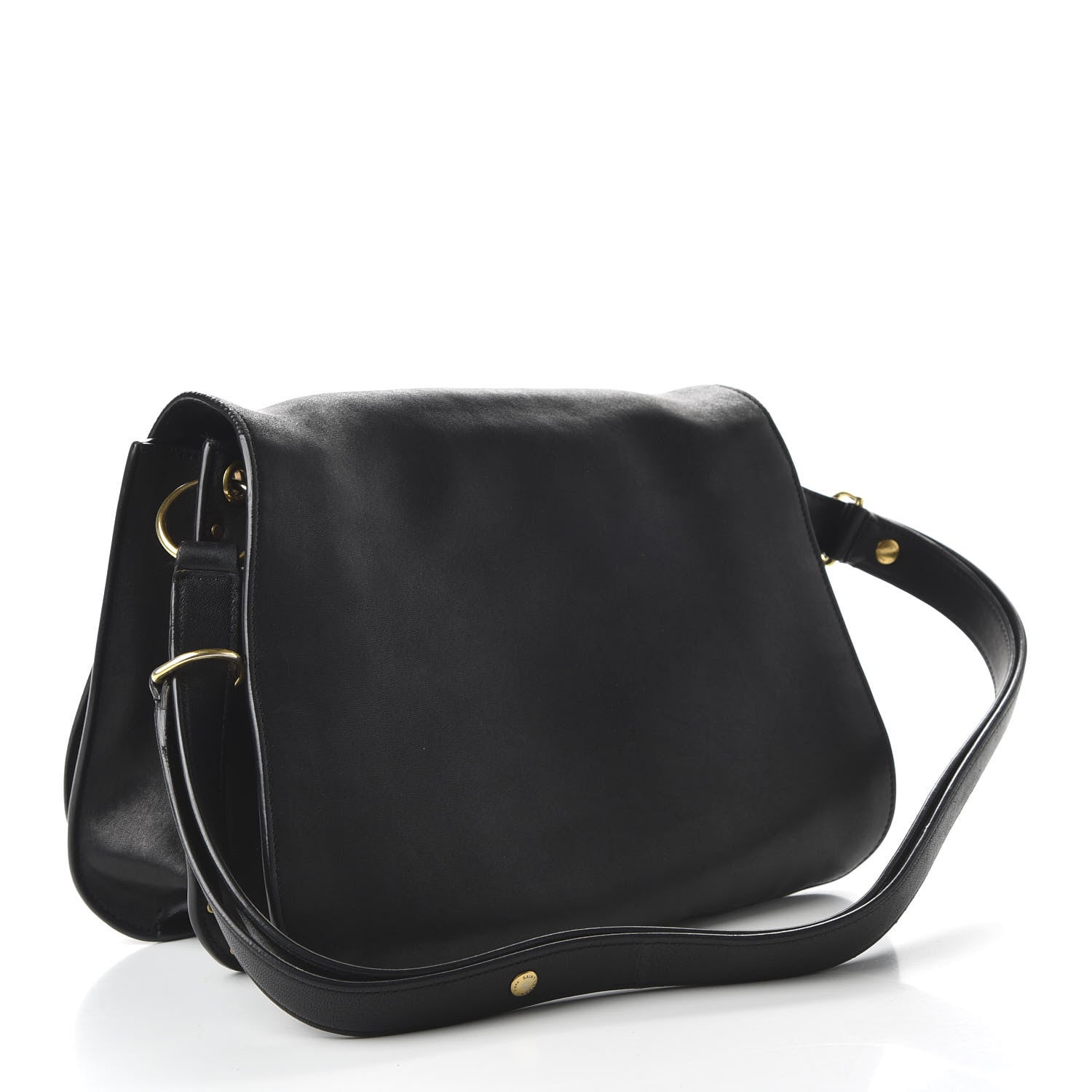 Saint Laurent Lambskin Amalia Flap Shoulder Bag Black 3 of 9