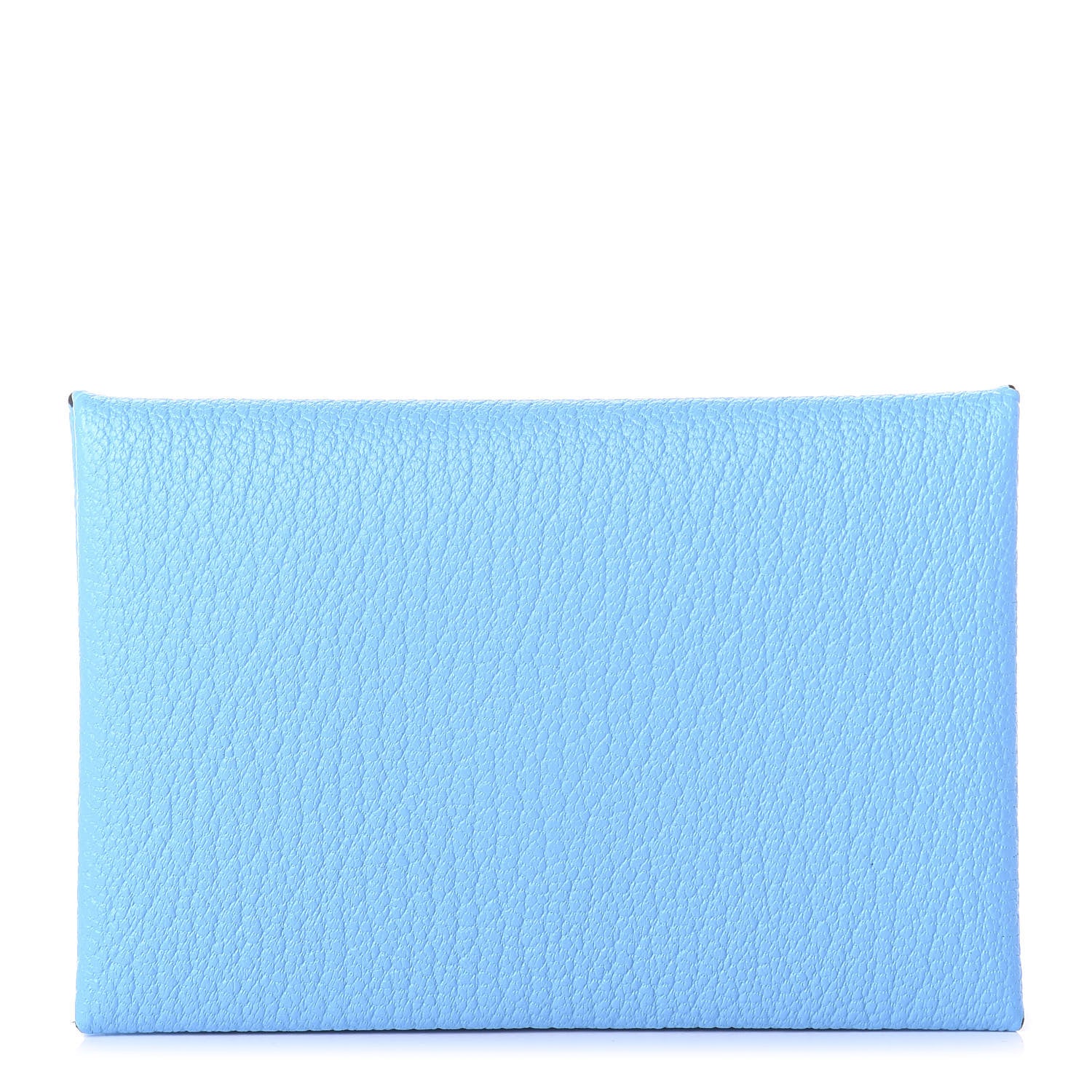 Hermes Chevre Mysore Calvi Card Case Celeste Kraft 1 of 7