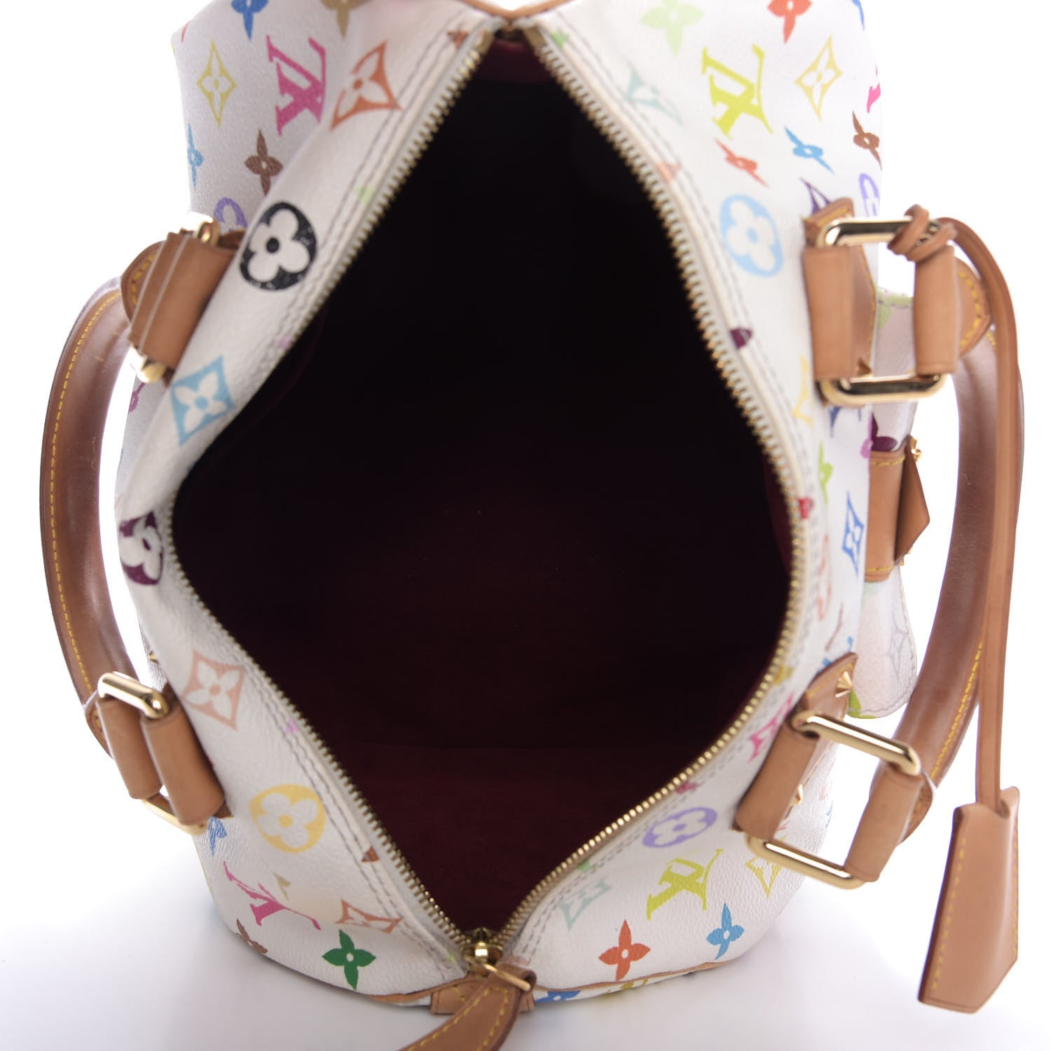 Louis Vuitton Monogram Multicolor Speedy 30 White 5 of 9