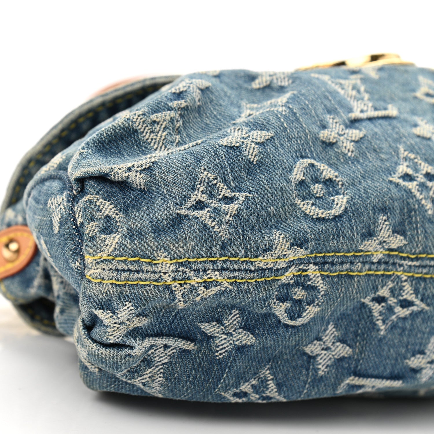 Louis Vuitton Monogram Denim Mini Pleaty Blue 9 of 10