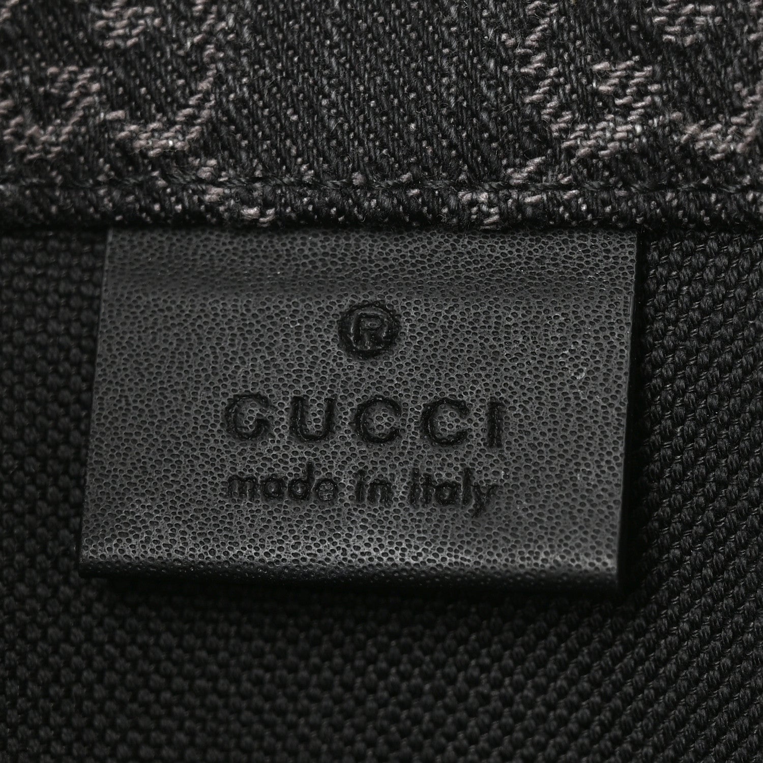 Gucci Denim Ophidia GG Monogram Tote Medium Black Grey 1924090