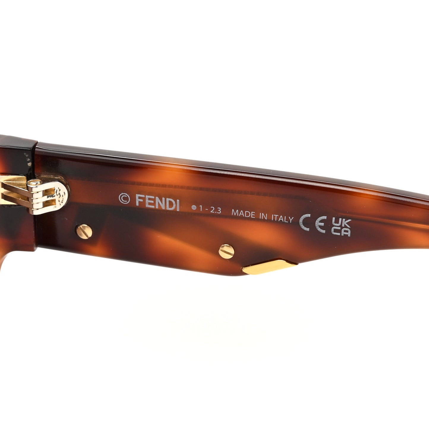 Acetate Fendi First Round Sunglasses FE401351 Blonde Havana