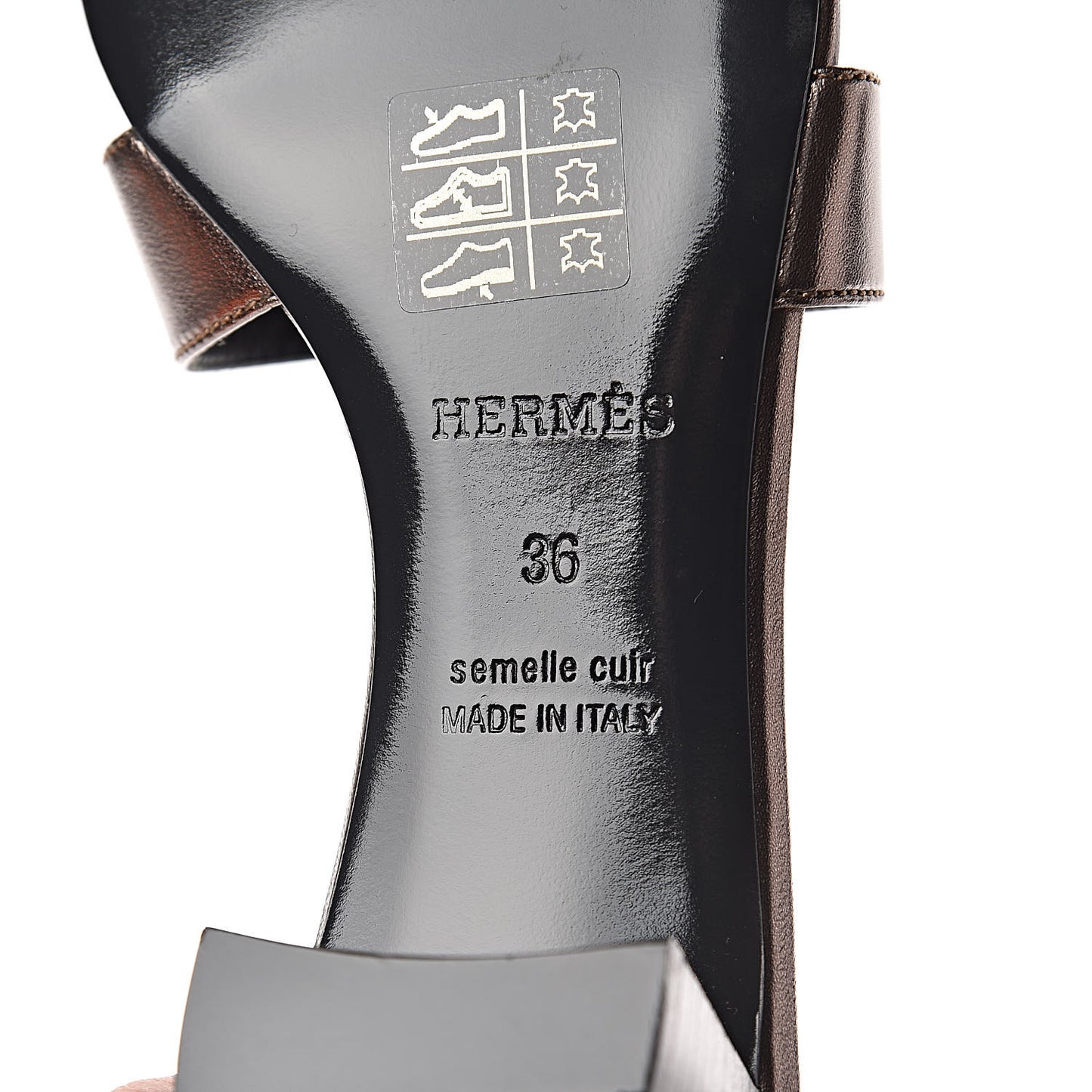 Metallic Nappa Oasis Sandals 36 Dore Vieilli