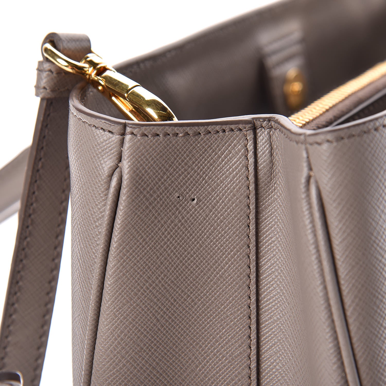 Prada Saffiano Lux Medium Tote Argilla 9 of 14