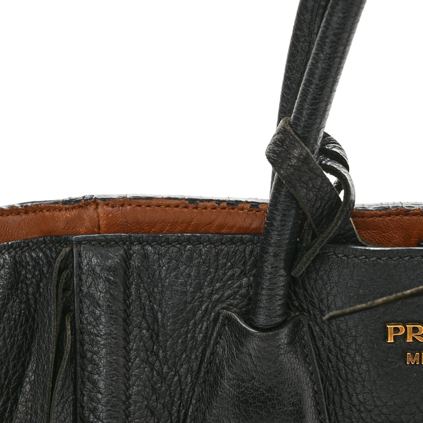 Cervo Deerskin Fringe Tote Black