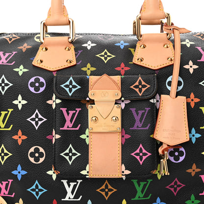 Louis Vuitton Monogram Multicolor Speedy 30 Black 7 of 9