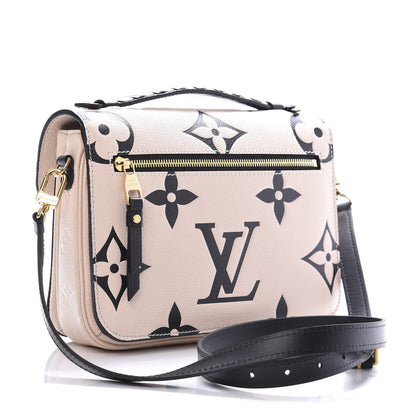 Louis Vuitton Empreinte Monogram Giant Crafty Pochette Metis Creme Black 3 of 10