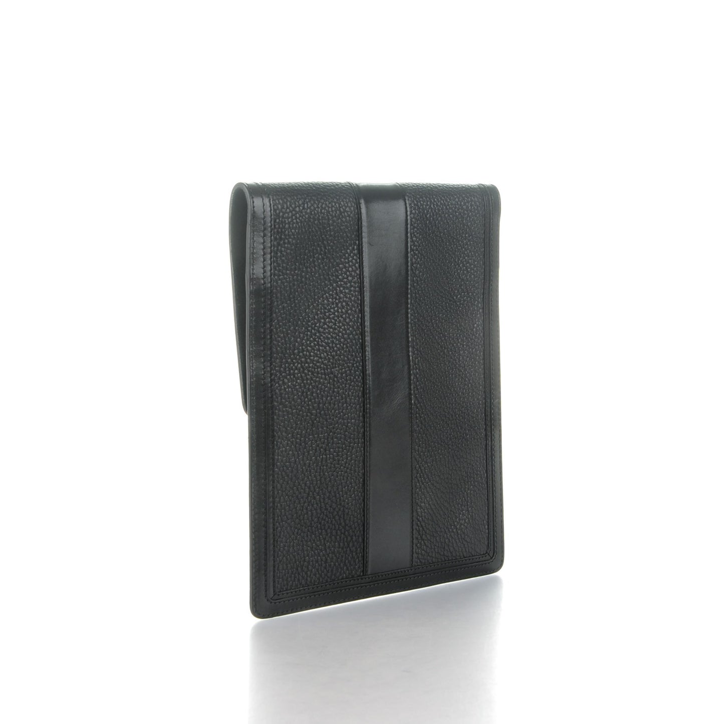 Grained Calfskin Tablet iPad Sleeve Black
