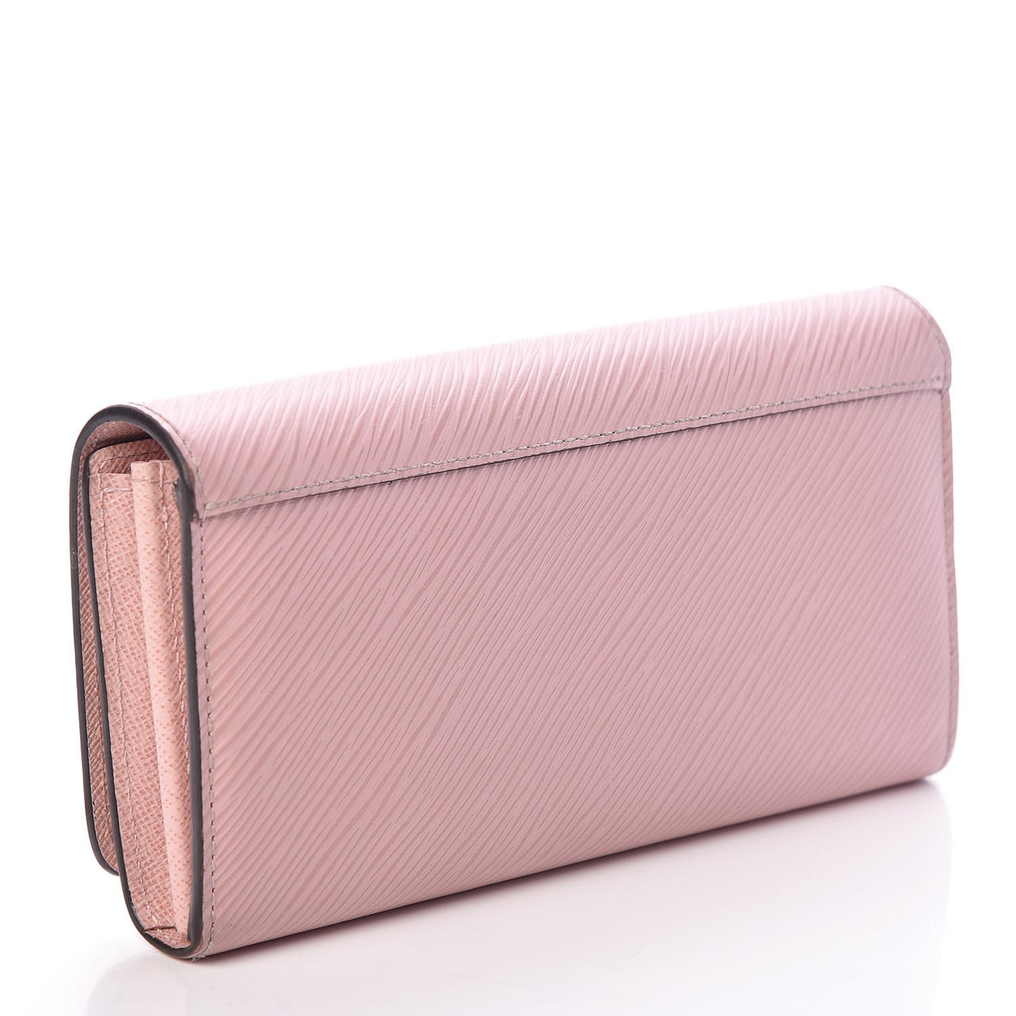 Epi Twist Wallet Rose Ballerine
