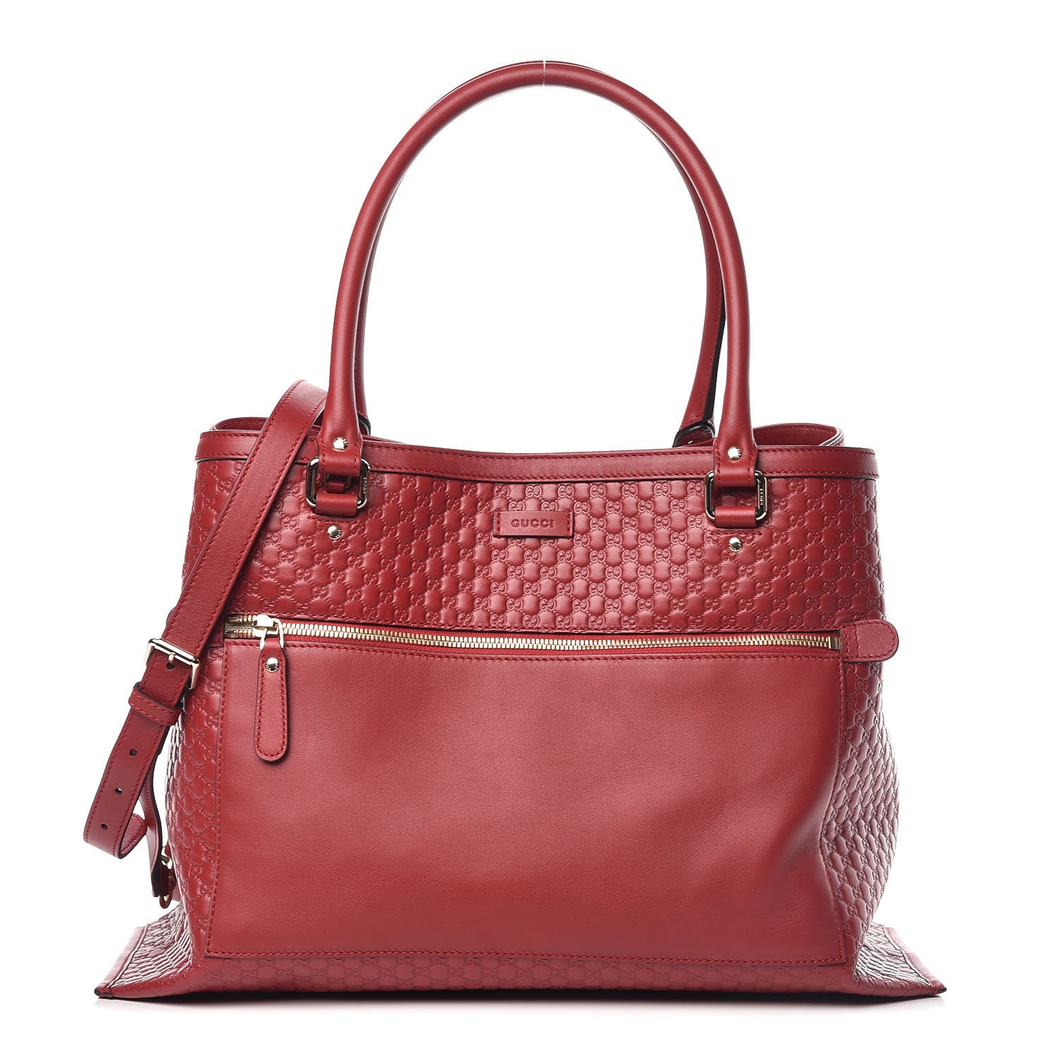 Gucci Soft Microguccissima Large Tote Red 1 of 12