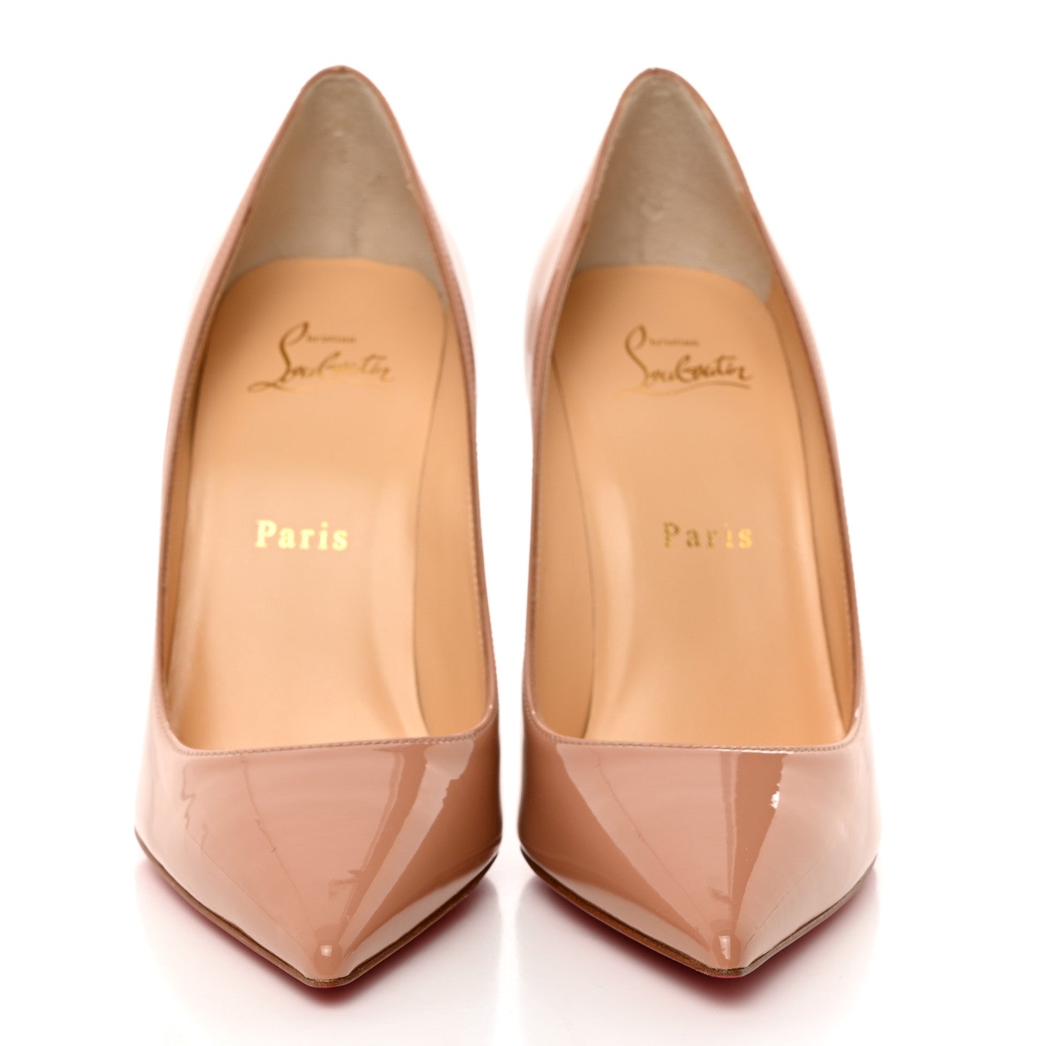 Christian Louboutin Patent So Kate 120 Pumps 37 Nude 2 of 8