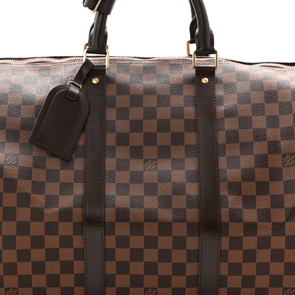 Louis Vuitton Damier Ebene Keepall Bandouliere 55 6 of 8