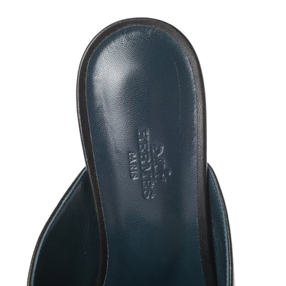 Hermes Goatskin Trocadero Mule 36.5 Black 5 of 7
