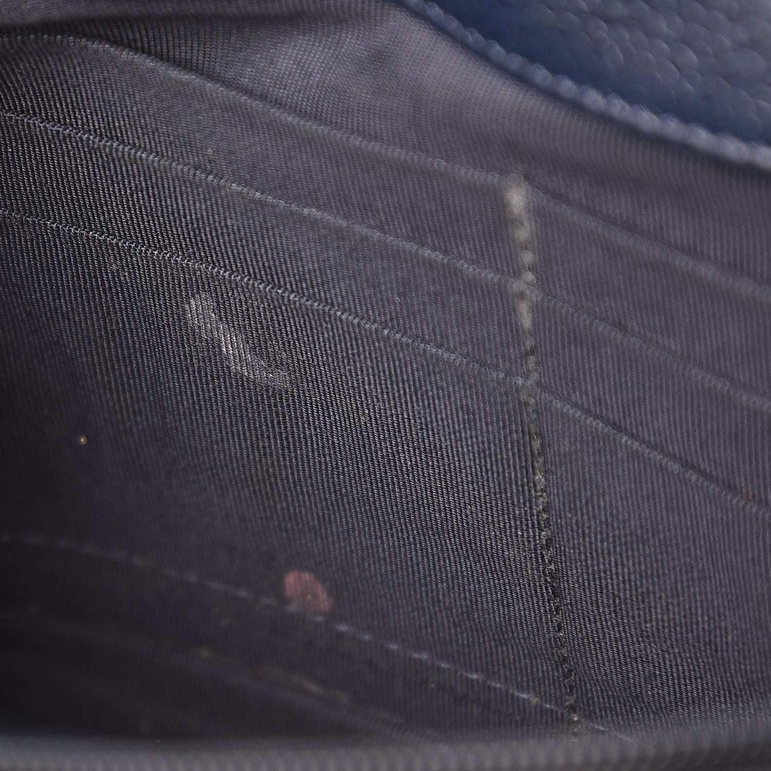 Chanel Caviar Quilted Wallet On Chain WOC Navy Blue 9 of 11