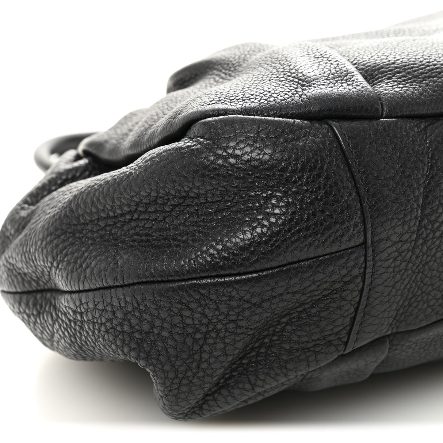Vitello Daino Shoulder Bag Black