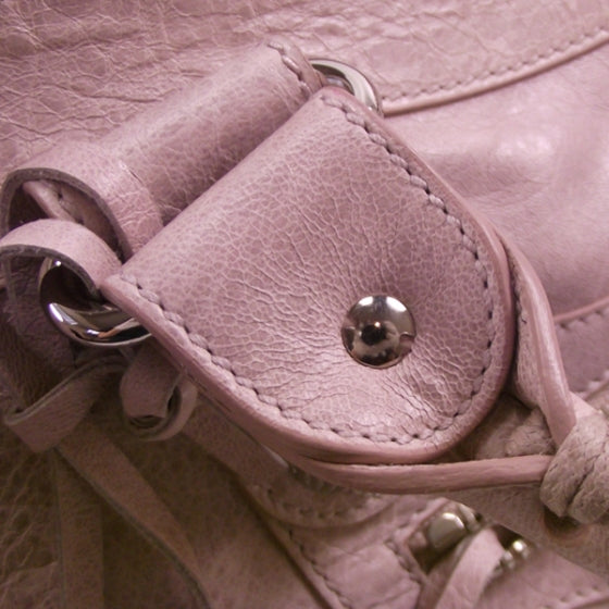 Agneau Giant 21 Silver Hardware Part Time Bois de Rose