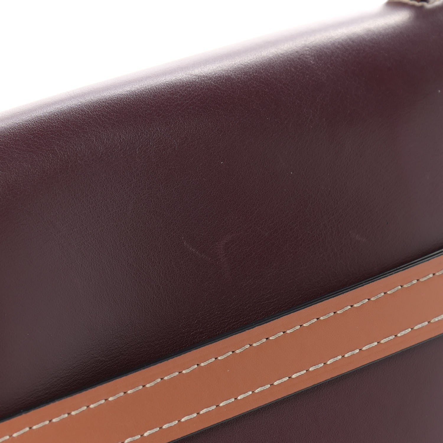 Loewe Calfskin Mini Gate Crossbody Bag Oxblood Tan Taupe 15 of 16