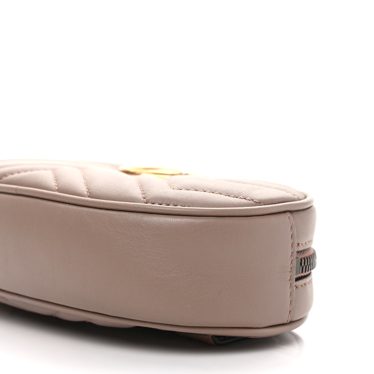 Gucci Calfskin Matelasse GG Marmont Belt Bag 85 34 Porcelain Rose 9 of 9