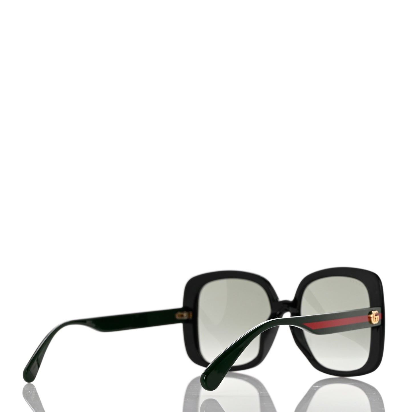 Acetate Oversized Square GG Web Sunglasses GG0714SA Black