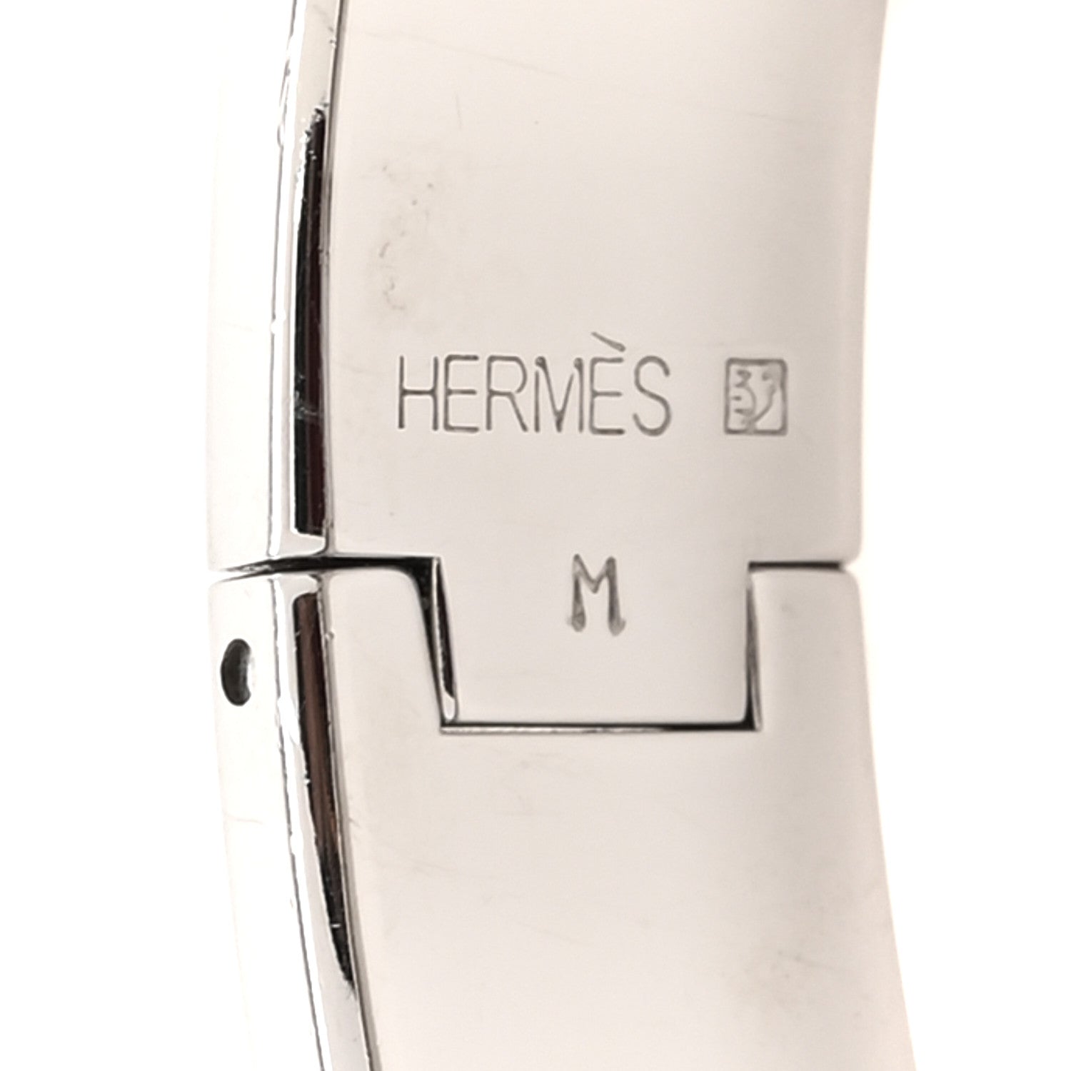 Hermes Enamel Narrow Clic Clac H Bracelet PM White 4 of 5