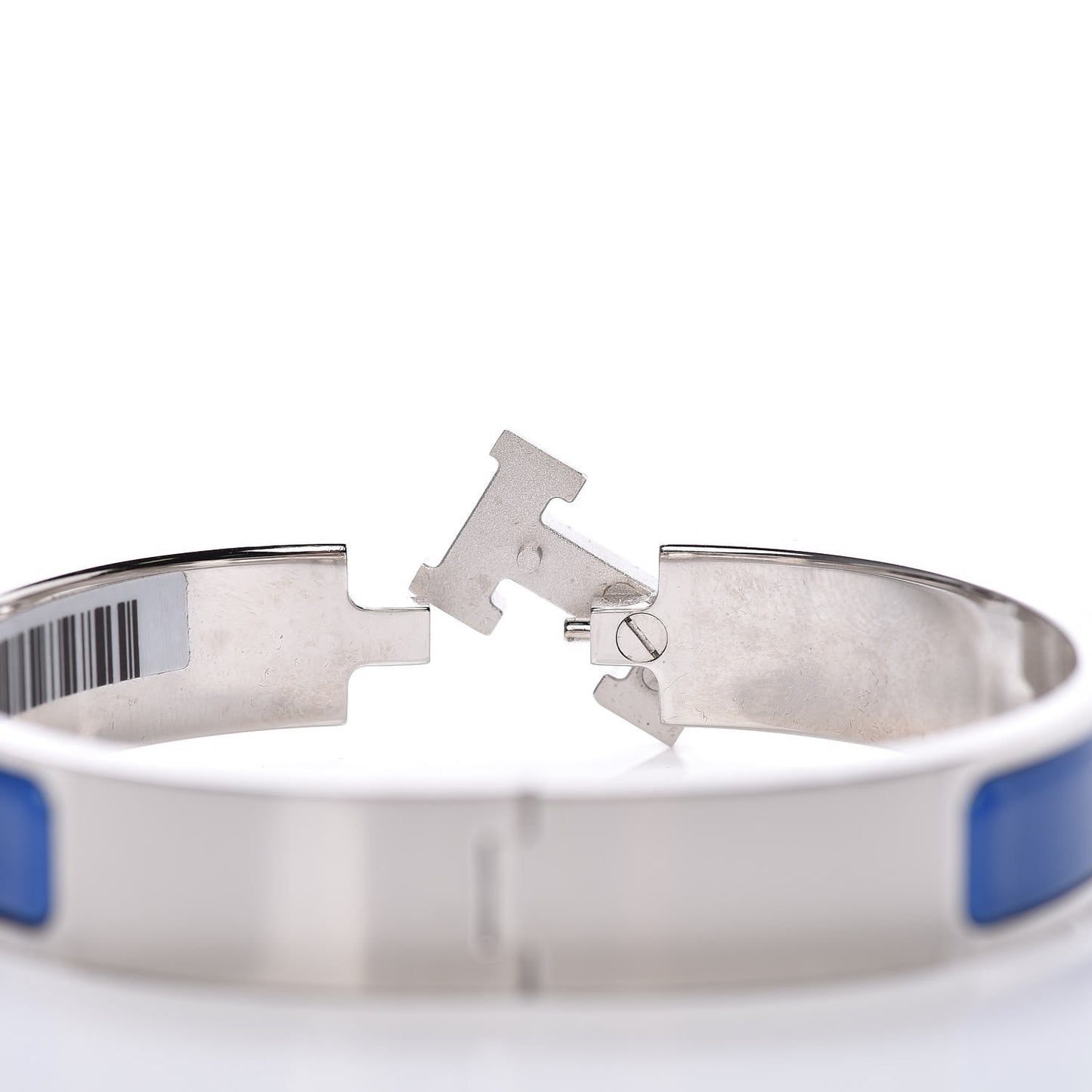 Enamel Narrow Clic Clac H Bracelet GM Bleu Cobalt