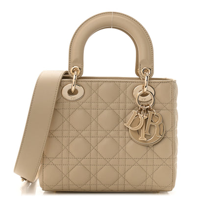 Christian Dior Calfskin Cannage Small My ABCDior Lady Dior Beige 1 of 10